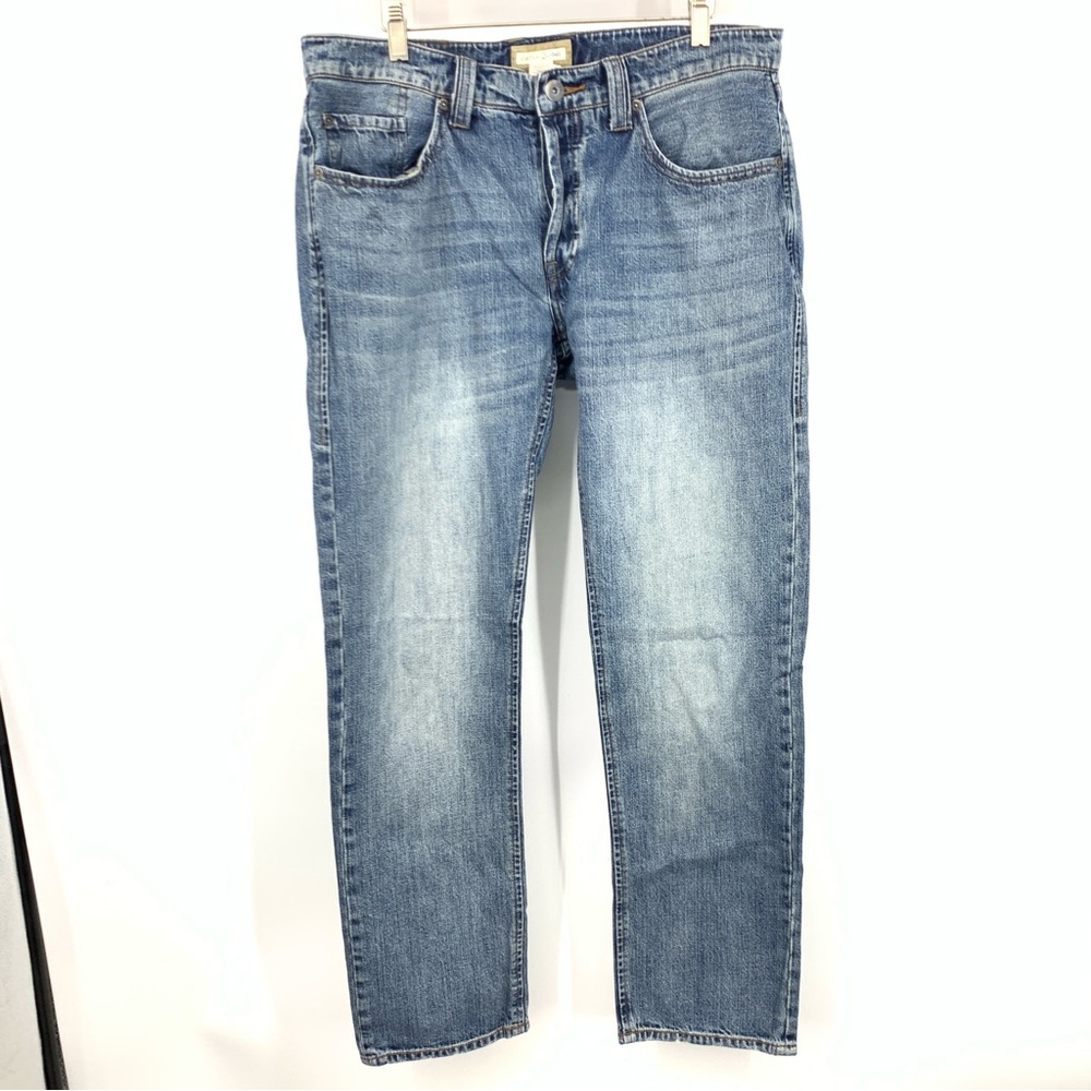 Carbon 2 Cobalt Men Size 34 x 31 Jeans Light Wash Denim Pants Straight Cotton
